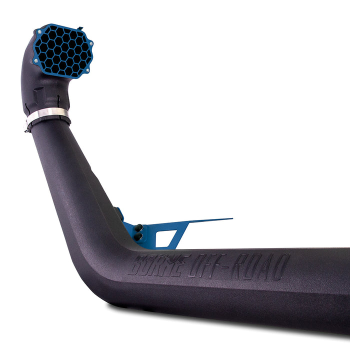 Mishimoto MMAI-JL-18NMWBL Jeep Wrangler JL Snorkel, 2018+, Micro-Wrinkle Blue - Truck Part Superstore