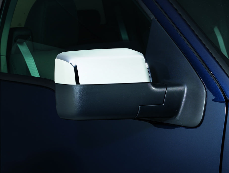 Auto Ventshade (AVS) 687661 Chrome Mirror Cover; Upper Half; - Truck Part Superstore