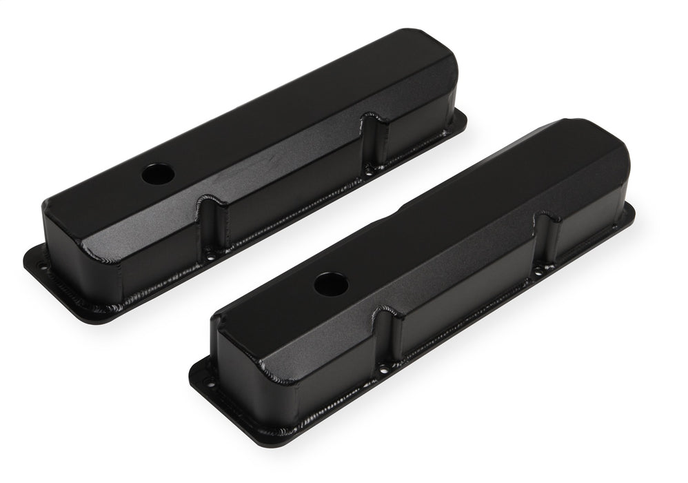 Mr Gasket 6876BG Aluminum Valve Cover; Tall Style; Short Bolt; Black Finish; Pair; - Truck Part Superstore