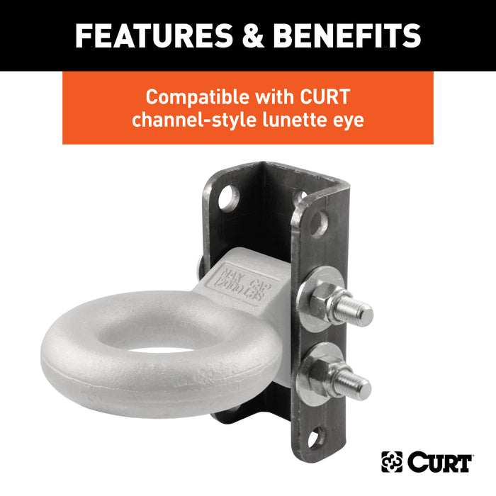 CURT 48610 Adjustable Coupler Channel (3in. I.D.; 7-1/2in. High) - Truck Part Superstore