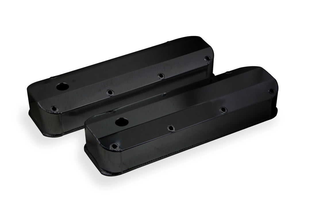 Mr Gasket 6880BG Aluminum Valve Cover; Black Finish; Pair; - Truck Part Superstore