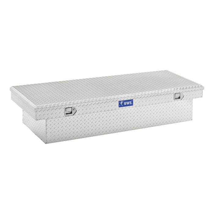 UWS TBS-72-LBTA Bright Aluminum 72in. Extra-Wide Crossover Truck Tool Box - Truck Part Superstore
