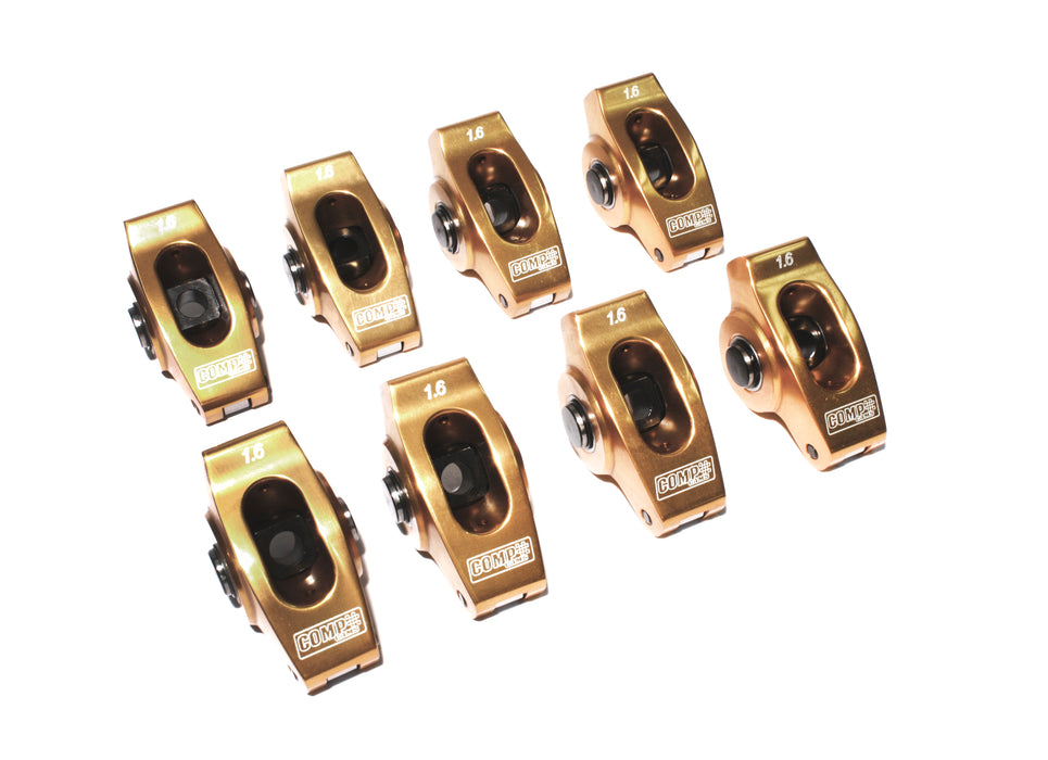 COMP Cams 19005-8 Ultra-Gold ARC Rocker Set of 8 w/ 1.6 Ratio for SBC w/ 7/16" Stud - Truck Part Superstore