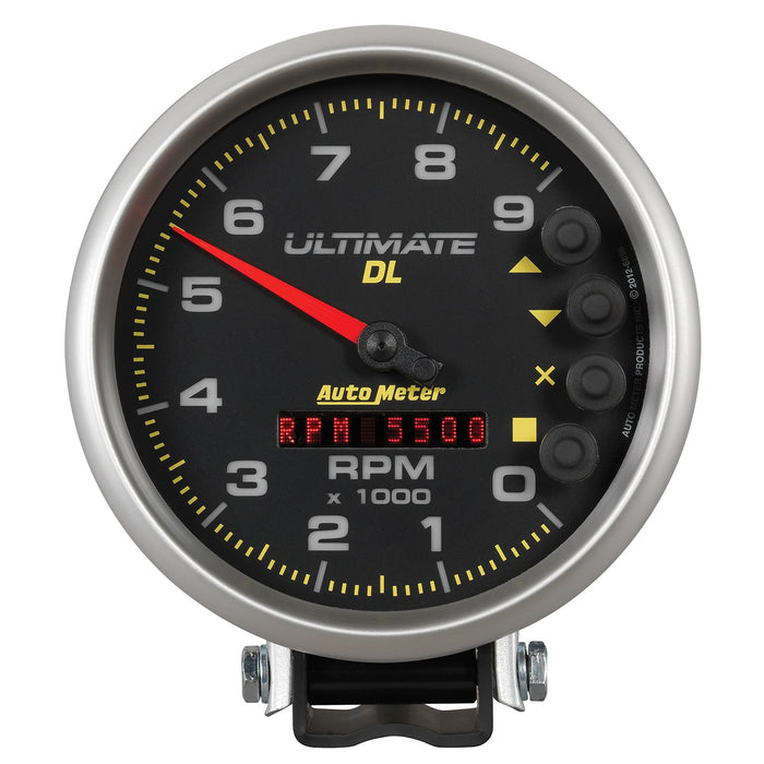 AutoMeter 6896 GAUGE; TACH; 5in.; 9K RPM; PEDESTAL; DATALOGGING; ULTIMATE DL PLAYBACK; BLACK - Truck Part Superstore