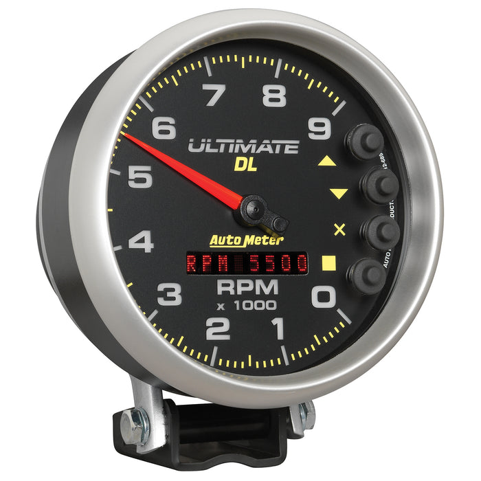AutoMeter 6896 GAUGE; TACH; 5in.; 9K RPM; PEDESTAL; DATALOGGING; ULTIMATE DL PLAYBACK; BLACK - Truck Part Superstore