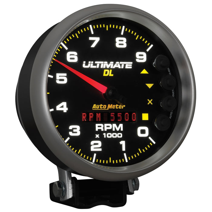 AutoMeter 6896 GAUGE; TACH; 5in.; 9K RPM; PEDESTAL; DATALOGGING; ULTIMATE DL PLAYBACK; BLACK - Truck Part Superstore
