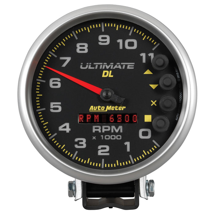 AutoMeter 6897 GAUGE; TACH; 5in.; 11K RPM; PEDESTAL; DATALOGGING; ULTIMATE DL PLAYBACK; BLACK - Truck Part Superstore