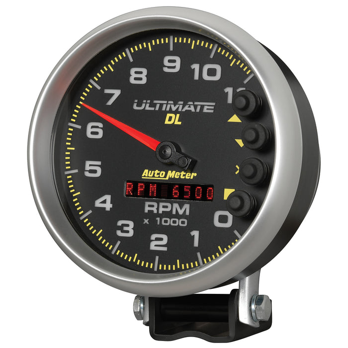 AutoMeter 6897 GAUGE; TACH; 5in.; 11K RPM; PEDESTAL; DATALOGGING; ULTIMATE DL PLAYBACK; BLACK - Truck Part Superstore