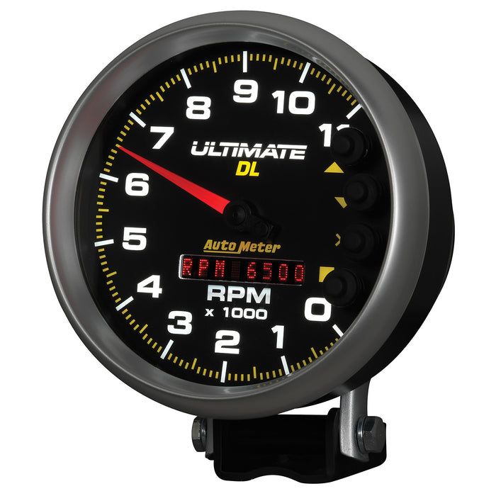AutoMeter 6897 GAUGE; TACH; 5in.; 11K RPM; PEDESTAL; DATALOGGING; ULTIMATE DL PLAYBACK; BLACK - Truck Part Superstore