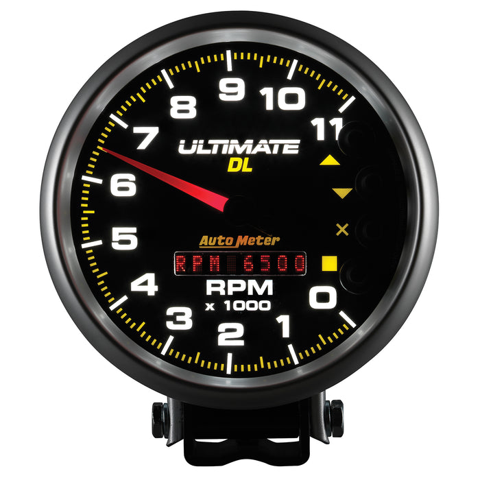 AutoMeter 6897 GAUGE; TACH; 5in.; 11K RPM; PEDESTAL; DATALOGGING; ULTIMATE DL PLAYBACK; BLACK - Truck Part Superstore