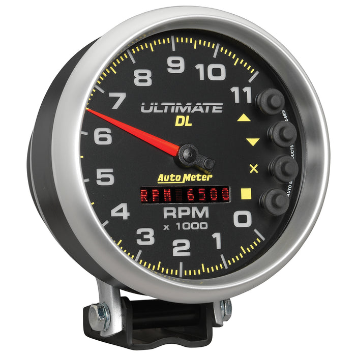 AutoMeter 6897 GAUGE; TACH; 5in.; 11K RPM; PEDESTAL; DATALOGGING; ULTIMATE DL PLAYBACK; BLACK - Truck Part Superstore