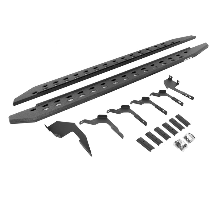 Go Rhino 69036880ST RB20 Slim Line Running Boards with Mounting Bracket Kit - Truck Part Superstore