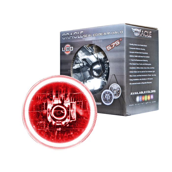 Oracle Lighting 6904-003 Pre-Installed Lights 5.75 in. Sealed Beam, Red - Truck Part Superstore