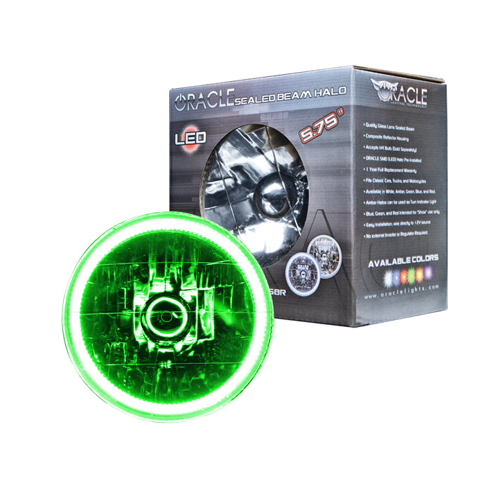 Oracle Lighting 6904-004 Pre-Installed Lights 5.75 in. Sealed Beam, Green - Truck Part Superstore