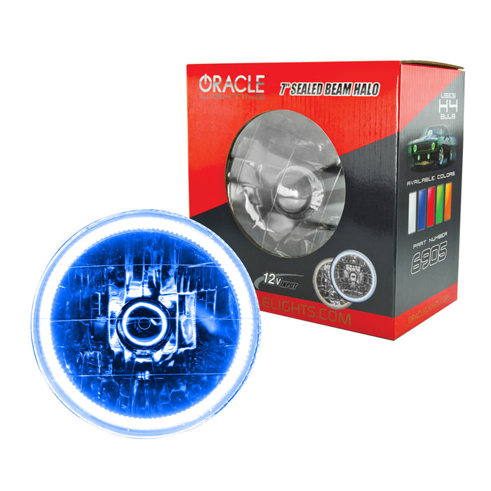 Oracle Lighting 6905-002 Pre-Installed Lights 7 in. Sealed Beam, Blue - Truck Part Superstore