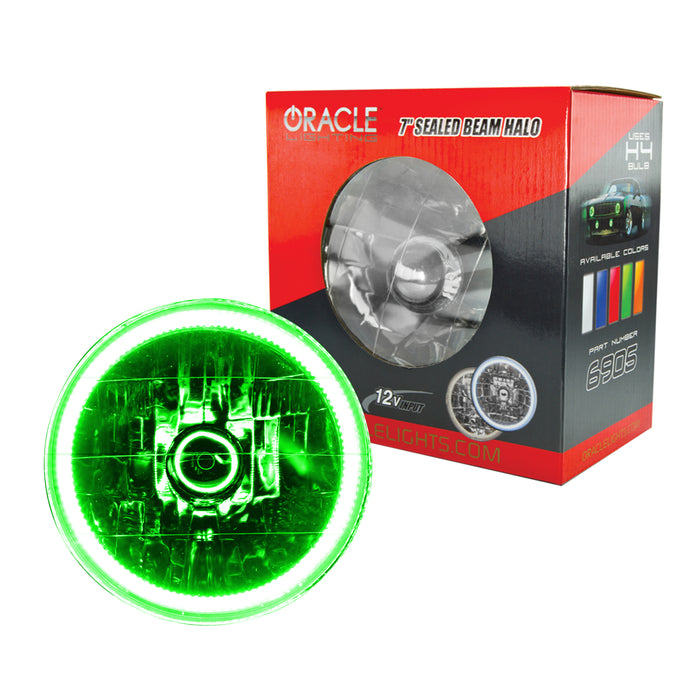 Oracle Lighting 6905-004 Pre-Installed Lights 7 in. Sealed Beam, Green - Truck Part Superstore