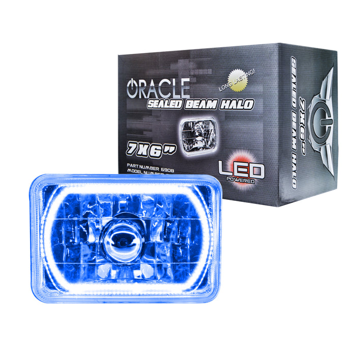 Oracle Lighting 6908-002 Pre-Installed Lights 7x6 in. Sealed Beam, Blue - Truck Part Superstore