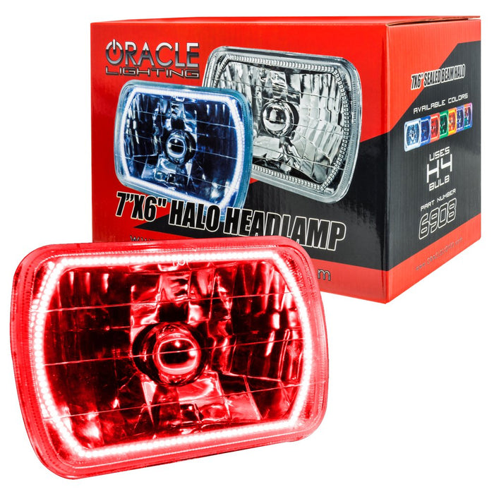 Oracle Lighting 6908-003 Pre-Installed Lights 7x6 in. Sealed Beam, Red - Truck Part Superstore