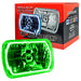 Oracle Lighting 6908-004 Pre-Installed Lights 7x6 in. Sealed Beam, Green - Truck Part Superstore