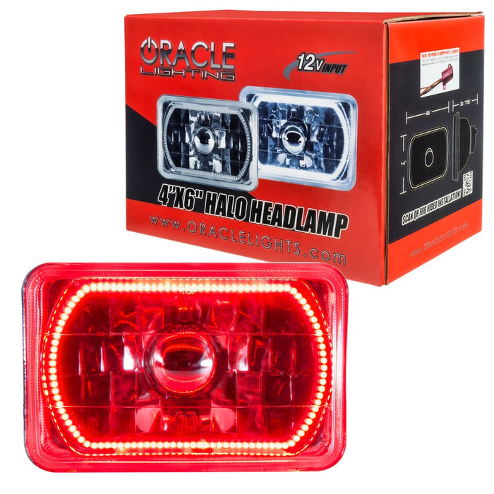 Oracle Lighting 6909-003 Pre-Installed Lights 4x6 in. Sealed Beam, Red - Truck Part Superstore