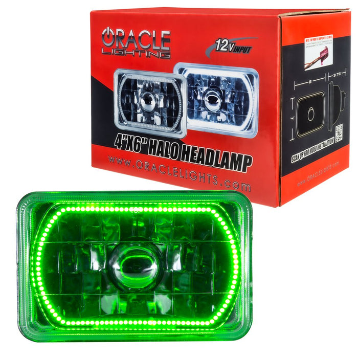 Oracle Lighting 6909-004 Pre-Installed Lights 4x6 in. Sealed Beam, Green - Truck Part Superstore