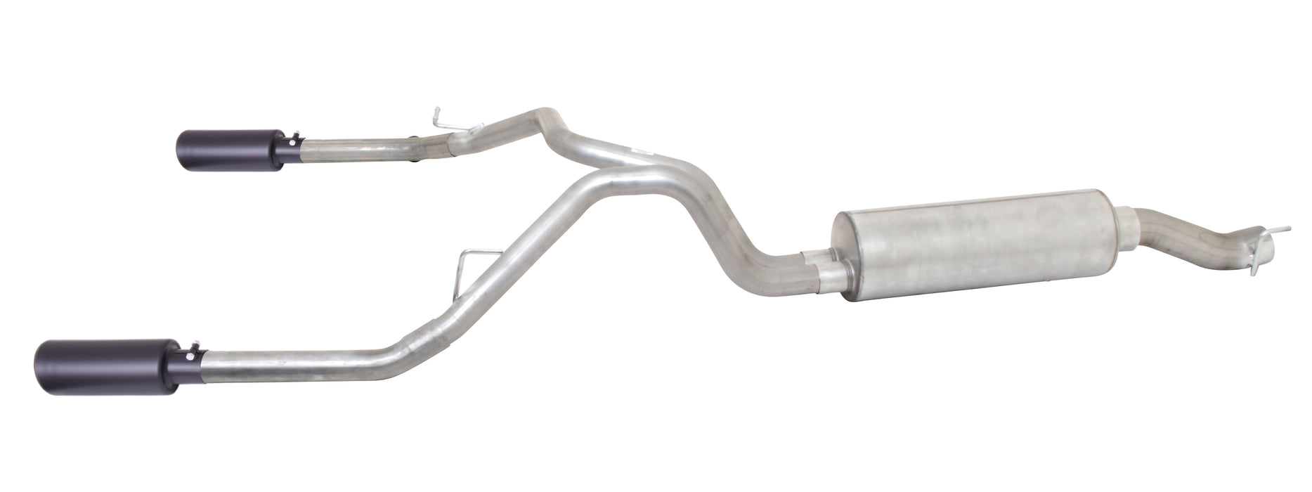 Gibson Performance Exhaust 69116B Black Elite Cat-Back Dual Split Exhaust System; Stainless - Truck Part Superstore