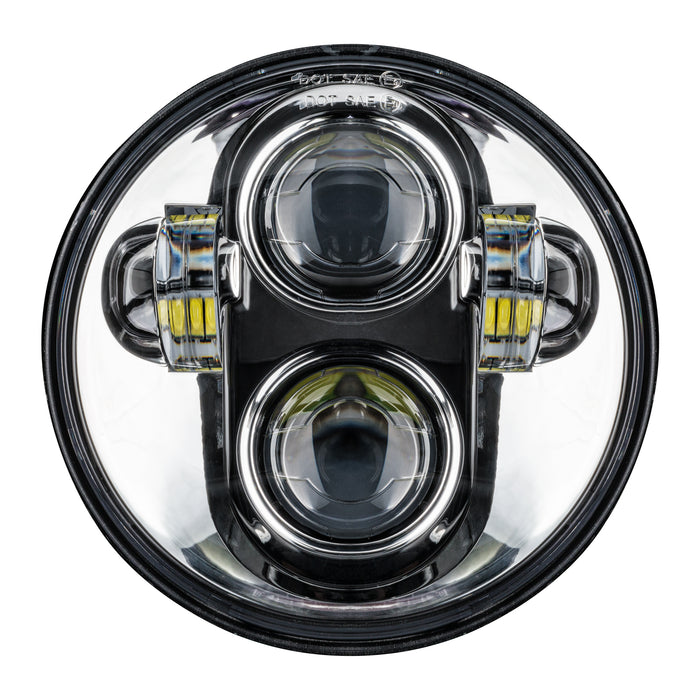 Oracle Lighting 6913-504 5.75 in. 40W Replacement LED Headlight, Chrome Bezel, 6000K - Truck Part Superstore