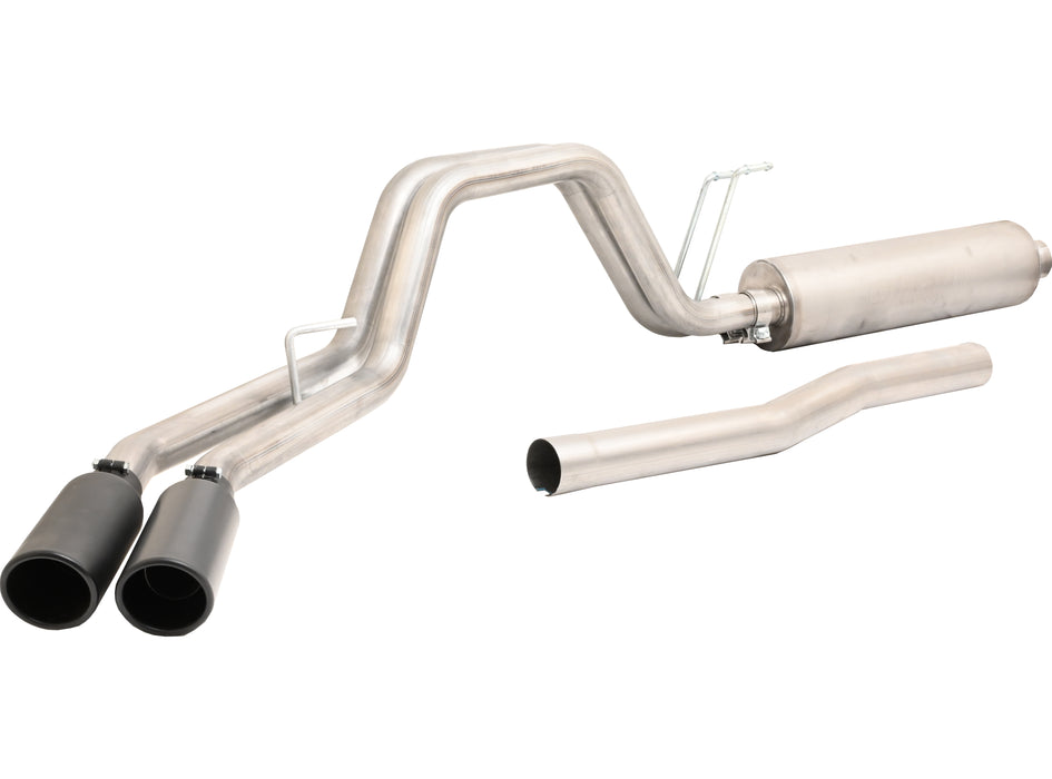 Gibson Performance Exhaust 69134B Black Elite Cat-Back Dual Sport Exhaust System; Stainless - Truck Part Superstore