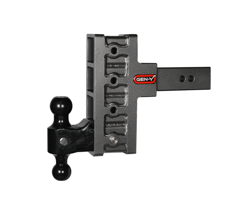 GEN-Y Hitch GH-914 MEGA-DUTY 2.5" Shank 6" Offset Drop 3K TW 21K Hitch & GH-061 Dual-Ball - Truck Part Superstore