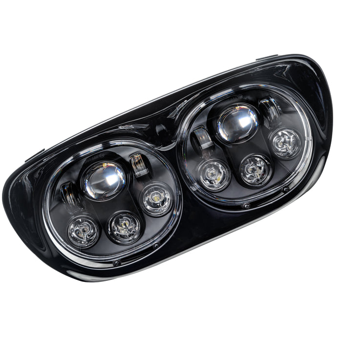 Oracle Lighting 6918-001 Harley Road Glide Replacement LED Headlight, Black, 6000K - Truck Part Superstore