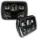 Oracle Lighting 6919-001 7x6 in. 40W Replacement LED Headlight, Black Bezel, 6000K, Pair - Truck Part Superstore