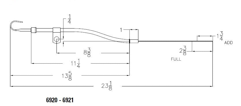 Mr Gasket 6920 Oil Dipstick And Tube; Direct Replacement; - Truck Part Superstore