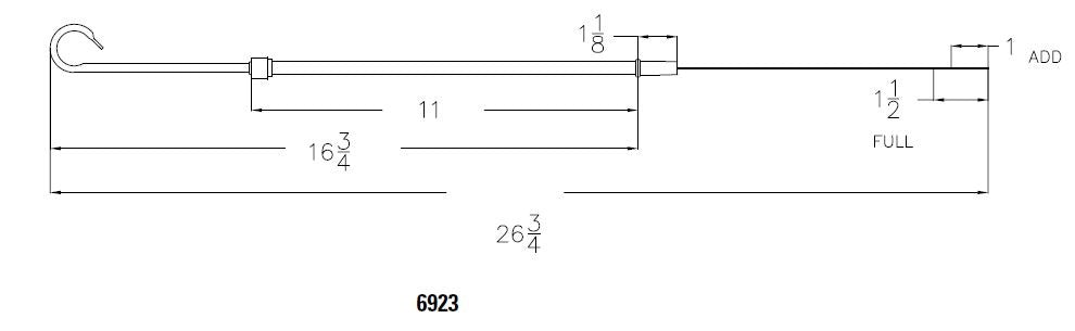 Mr Gasket 6923 Oil Dipstick And Tube; - Truck Part Superstore
