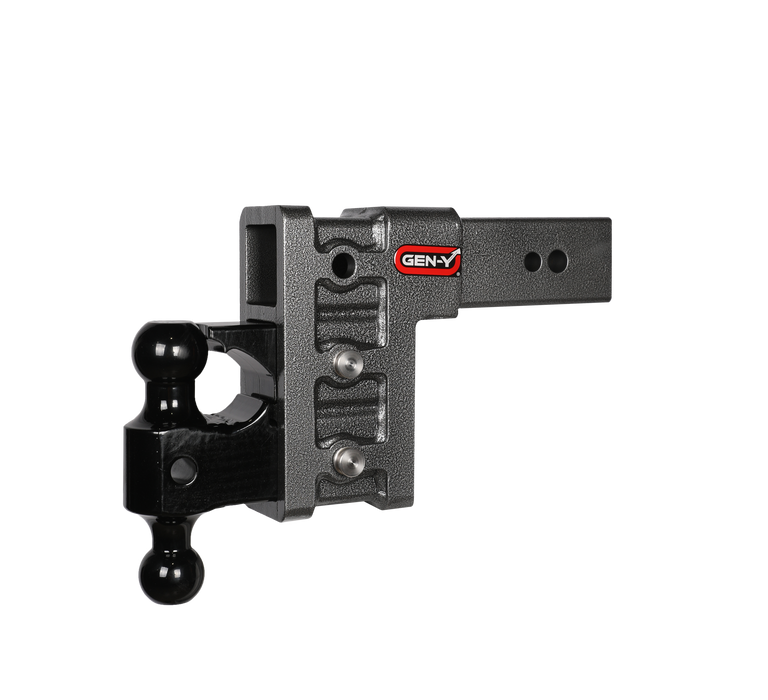 GEN-Y Hitch GH-1723 MEGA-DUTY 3" Shank 6" Drop 3.5K TW 32K Hitch with Dual-Ball & Pintle Lock - Truck Part Superstore