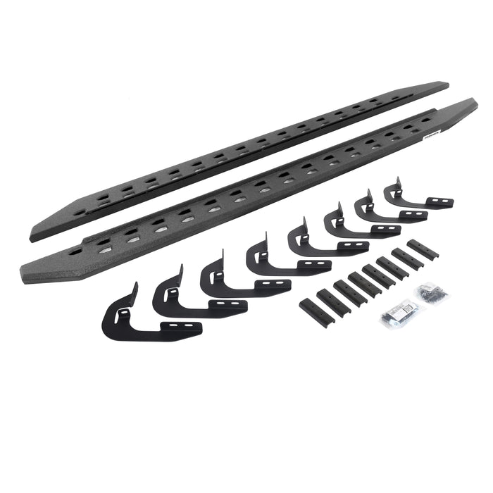 Go Rhino 69404787ST RB20 Slim Line Running Boards with Mounting Bracket Kit - Truck Part Superstore