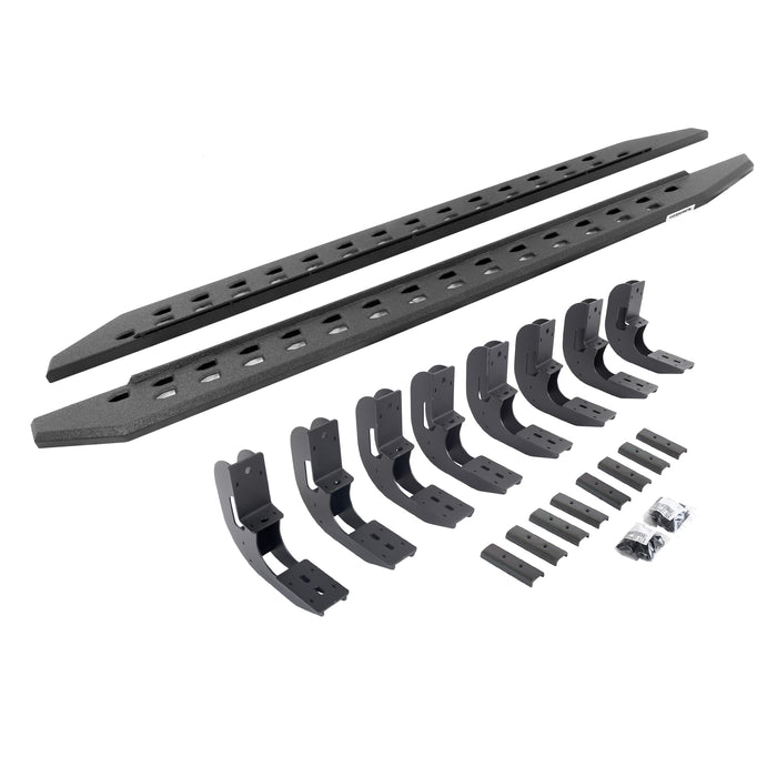 Go Rhino 69404887ST RB20 Slim Line Running Boards with Mounting Bracket Kit - Truck Part Superstore