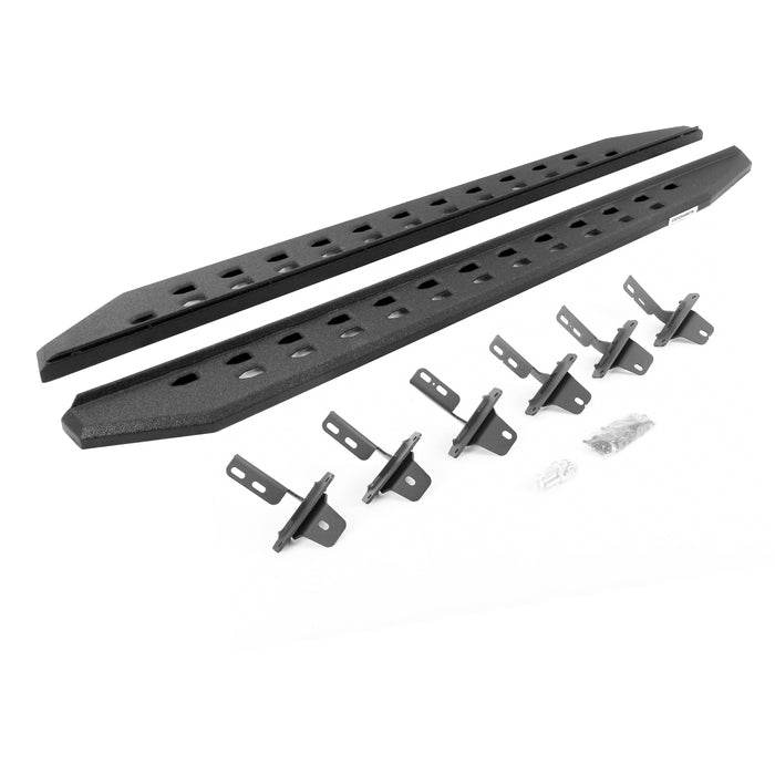 Go Rhino 69412973ST RB20 Slim Line Running Boards with Mounting Bracket Kit - Truck Part Superstore