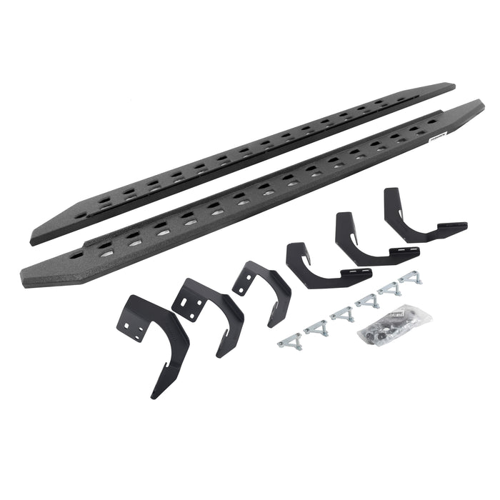 Go Rhino 69430680ST RB20 Slim Line Running Boards with Mounting Bracket Kit - Truck Part Superstore
