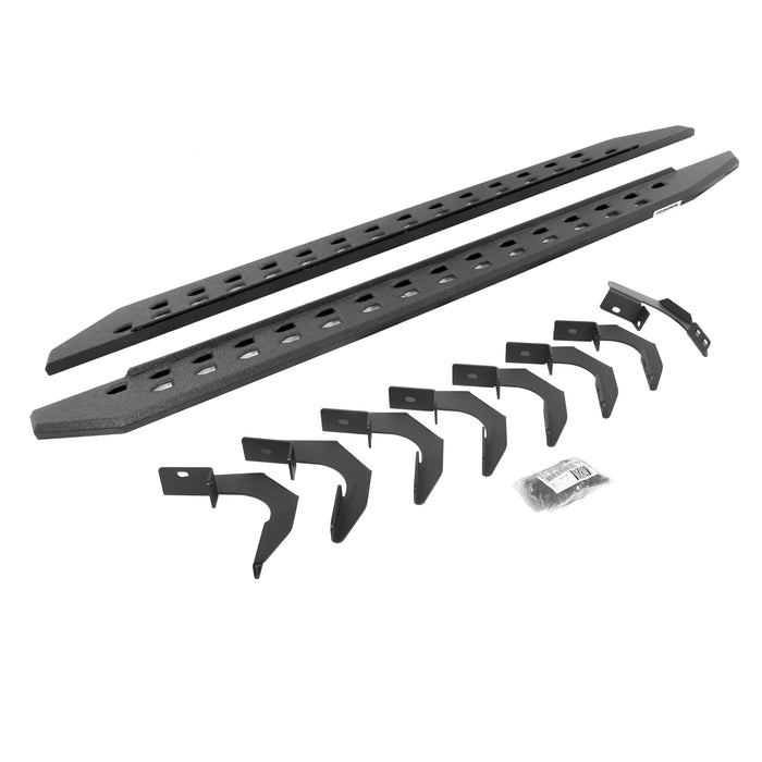 Go Rhino 69423580ST RB20 Slim Line Running Boards with Mounting Bracket Kit - Truck Part Superstore
