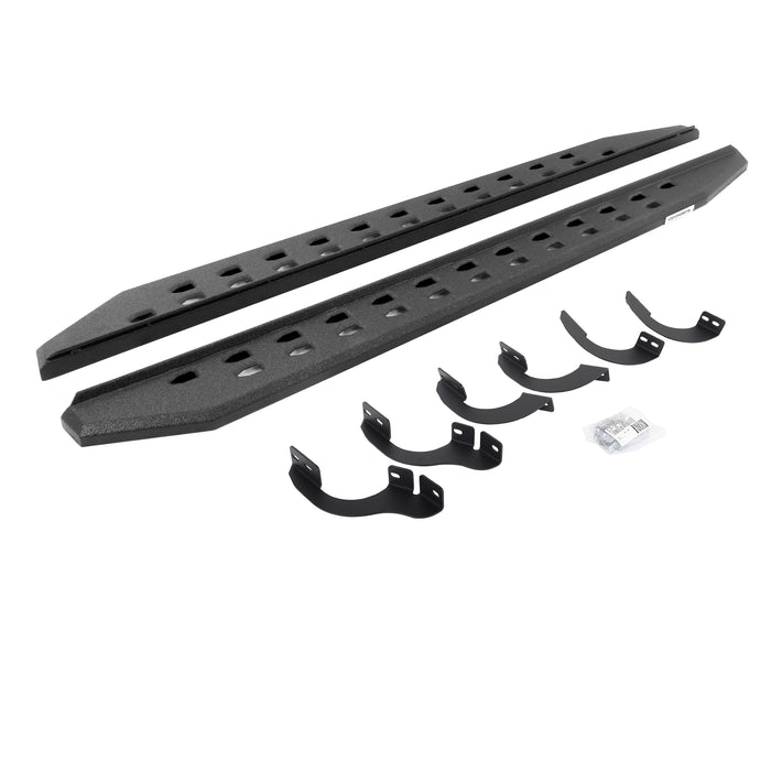 Go Rhino 69442568ST RB20 Slim Line Running Boards with Mounting Bracket Kit - Truck Part Superstore