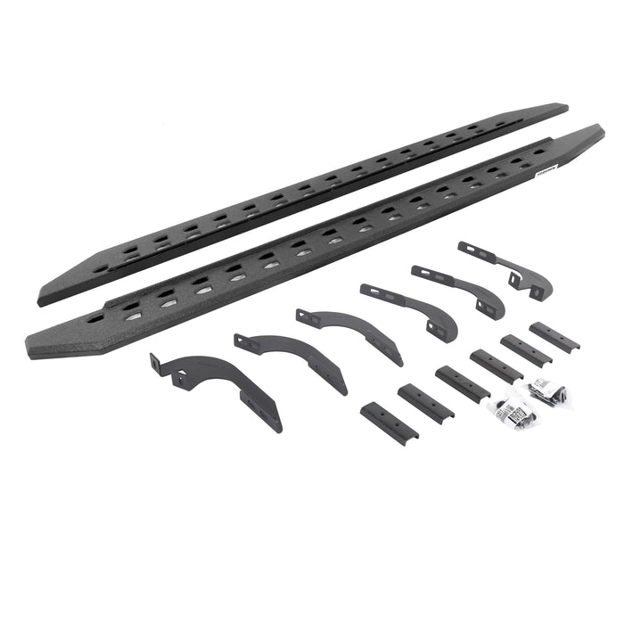 Go Rhino 69442987ST RB20 Slim Line Running Boards with Mounting Bracket Kit - Truck Part Superstore