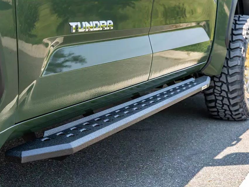 Go Rhino 69443687ST RB20 Slim Line Running Boards with Brackets Kit - Crew Max Only - Truck Part Superstore