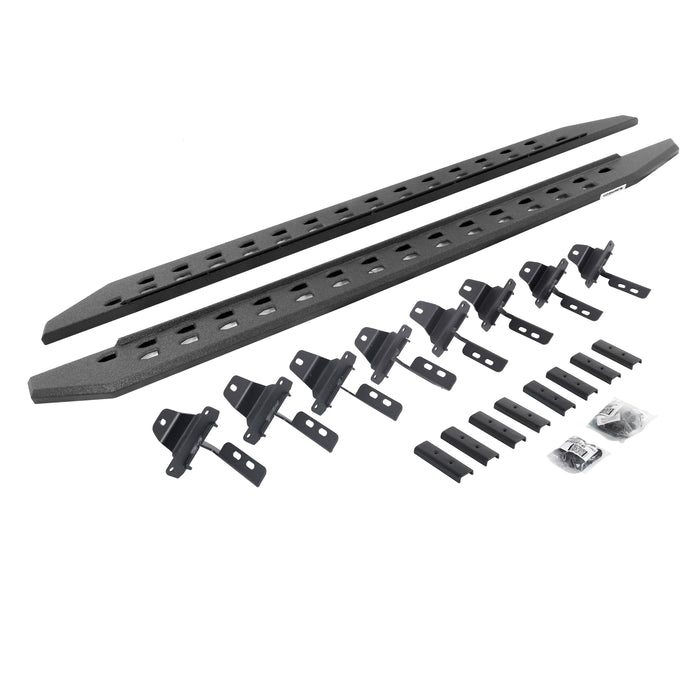 Go Rhino 69451687ST RB20 Slim Line Running Boards with Mounting Bracket Kit - Truck Part Superstore