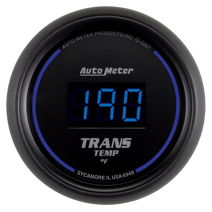 AutoMeter 6949 GAUGE; TRANS TEMP; 2 1/16in.; 340deg.F; DIGITAL; BLACK DIAL W/BLUE LED - Truck Part Superstore
