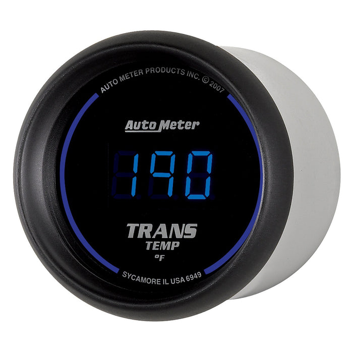 AutoMeter 6949 GAUGE; TRANS TEMP; 2 1/16in.; 340deg.F; DIGITAL; BLACK DIAL W/BLUE LED - Truck Part Superstore