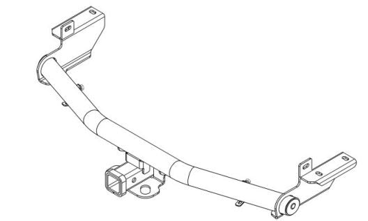 TrailFX 69526B Class III 2 In Receiver 3500 Lb Cap/350 Lb Tongue Weight /Structural steel - Truck Part Superstore