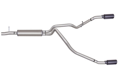 Gibson Performance Exhaust 69541B Black Elite Cat-Back Dual Split Exhaust System; Stainless - Truck Part Superstore