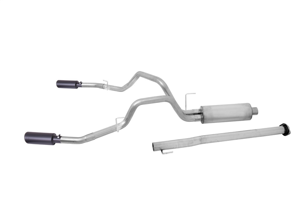 Gibson Performance Exhaust 69545B Black Elite Cat-Back Dual Split Exhaust System; Stainless - Truck Part Superstore