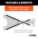 CURT 80314 35in. Safety Chain with 1 Clevis Hook (11;700 lbs; Clear Zinc) - Truck Part Superstore