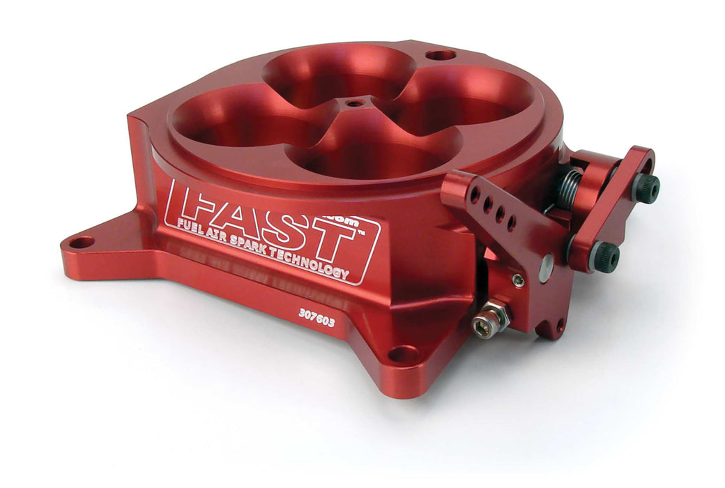 FAST 307603 Red 4150 Flange Air Only Throttle Body for Multiport Injection EFI Systems - Truck Part Superstore